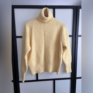 Zara Yellow Turtleneck Sweater
